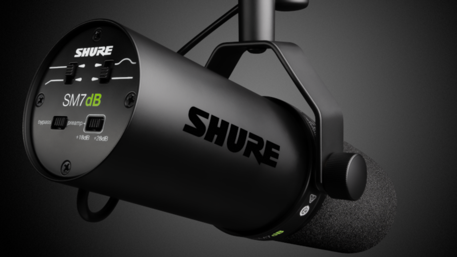 Built-In Preamp. Built on Legacy: Introducing the Shure SM7dB